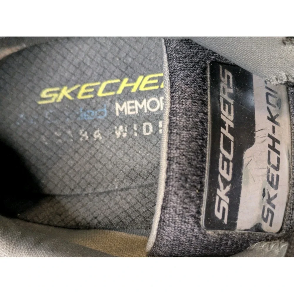 Skechers EQUALIZER 2.0 Skech-Knit Sneakers Mens 11 Extra Wide Fit Charcoal Shoes
